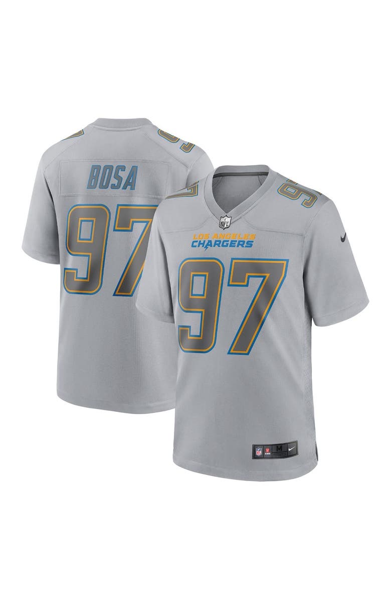 Nike Men's Nike Joey Bosa Gray Los Angeles Chargers Atmosphere Fashion Game Jersey, Alternate, color, 