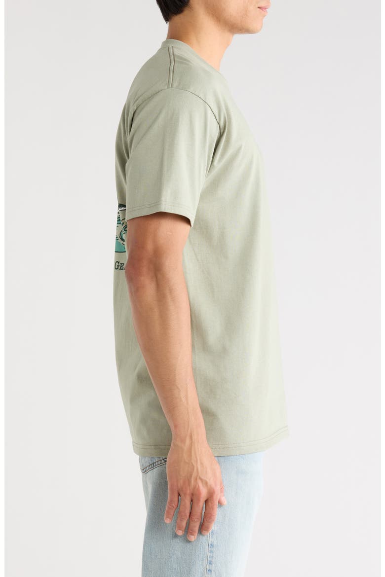 Drifting the West Cotton Graphic T-Shirt, Alternate, color, DESERT GREEN