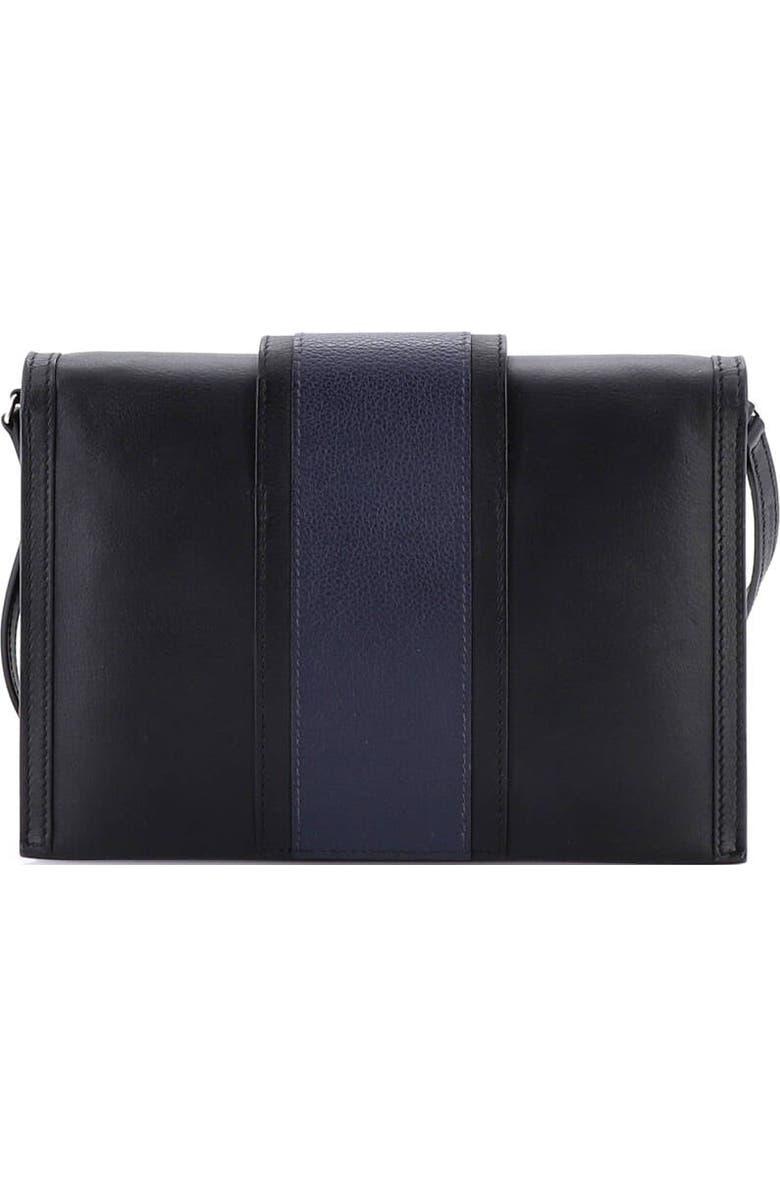 Pre-Owned Hermes H Passant Clutch Shoulder Bag Evercolor, Alternate, color, Noir