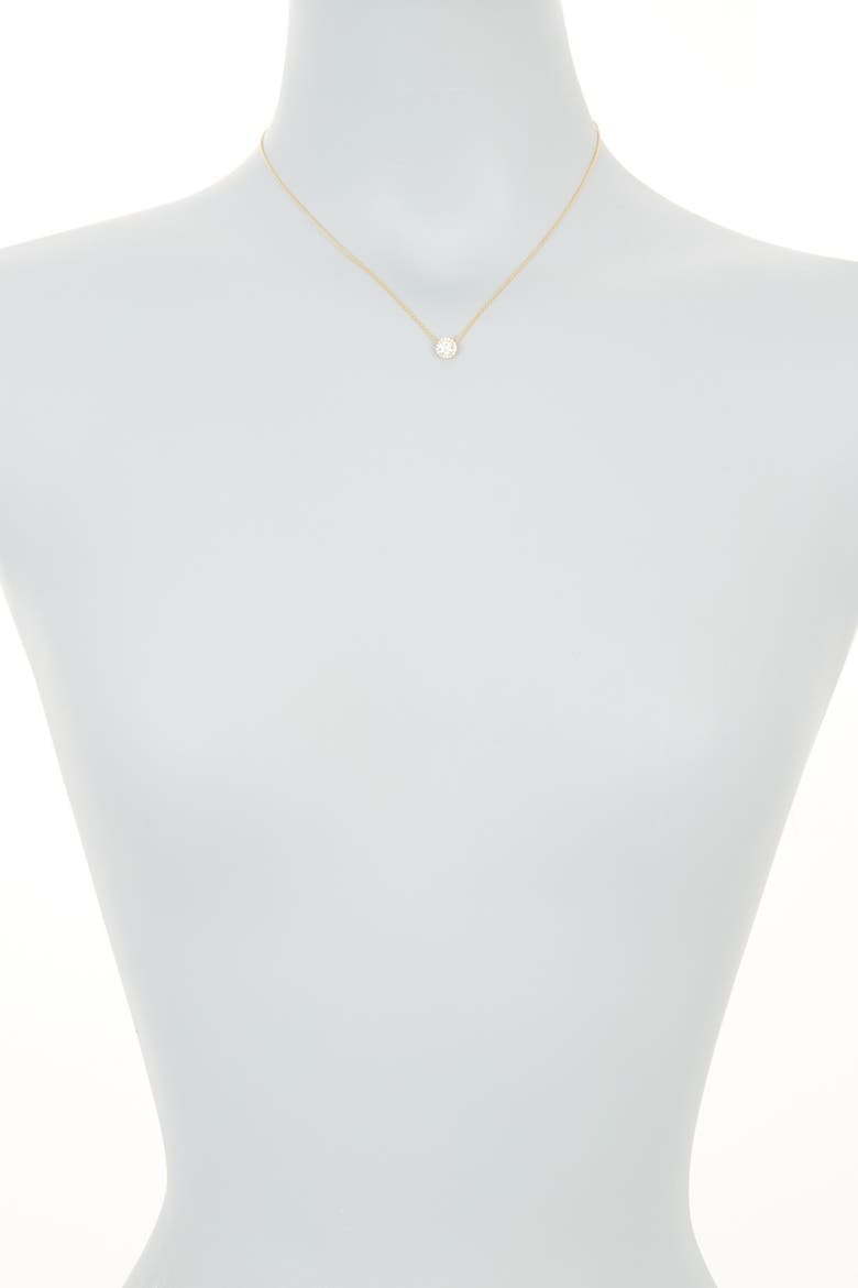 Swarovski Crystal Halo Necklace, Alternate, color, YELLOW