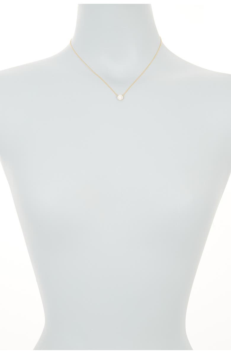 Adornia Swarovski Crystal Halo Necklace, Alternate, color, Yellow