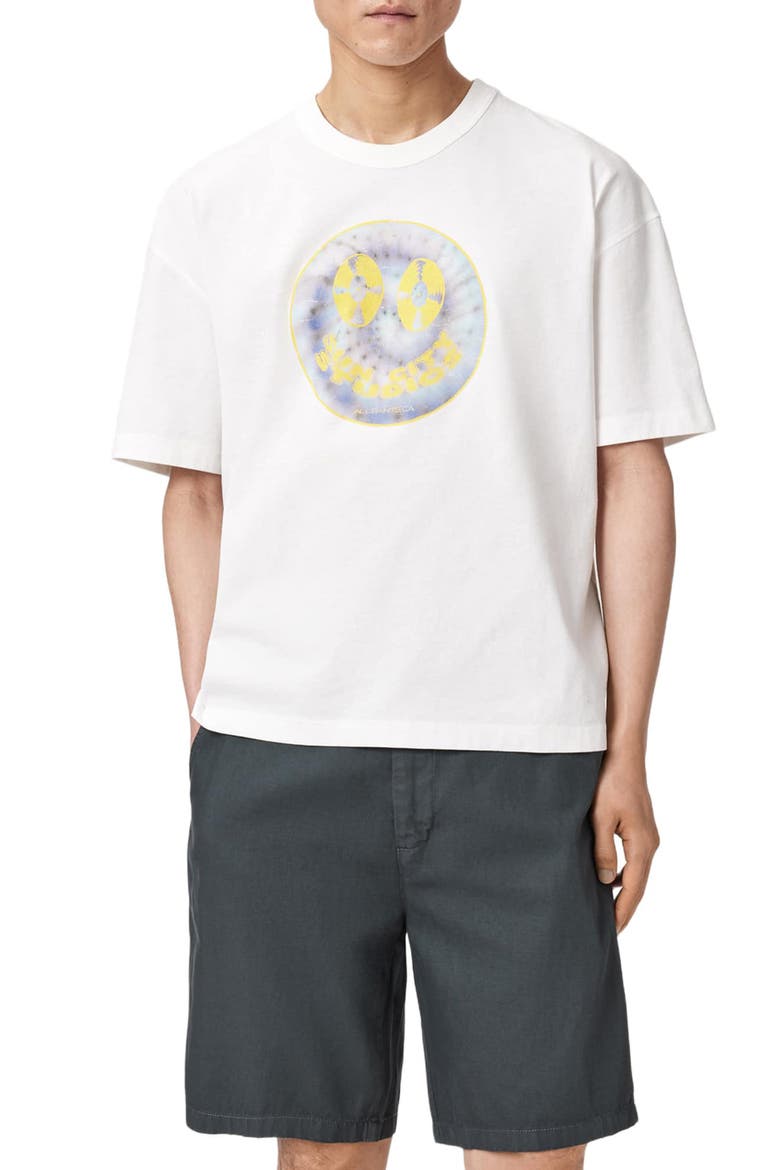 Spun Out Graphic T-Shirt, Main, color, CHALK WHITE
