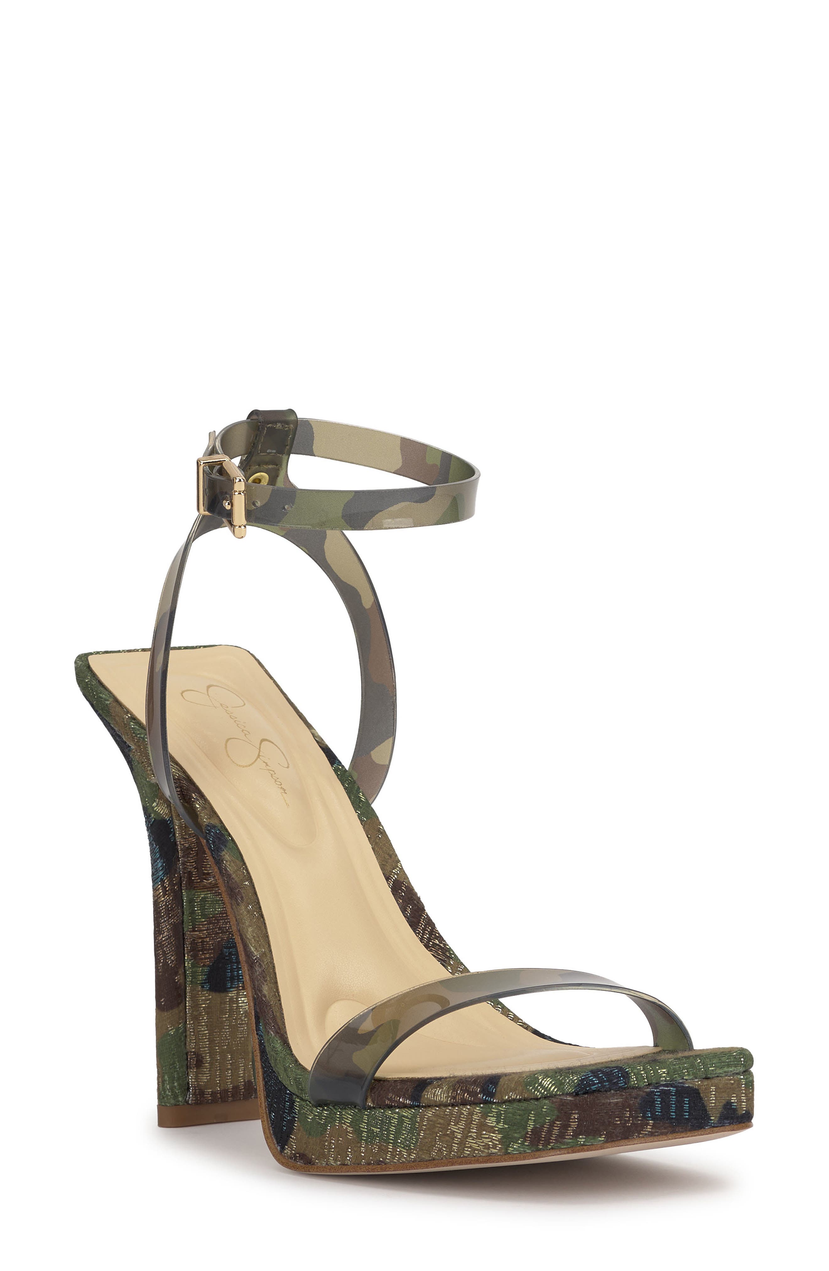 Adonia Ankle Strap Sandal, Main, color, GREEN MULTI FCPTPU