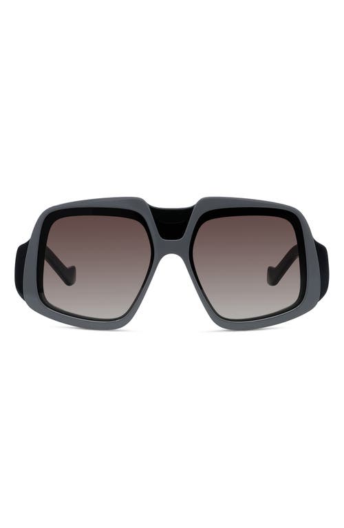 LOEWE LOEWE ANAGRAM 61MM GRADIENT GEOMETRIC SUNGLASSES