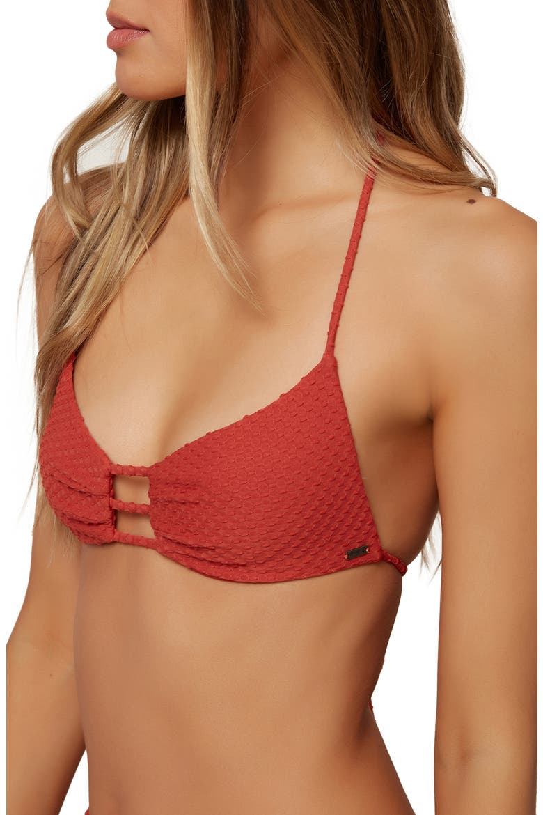 Coronado Saltwalter Textured Bikini Top, Alternate, color, DARK ARAGON