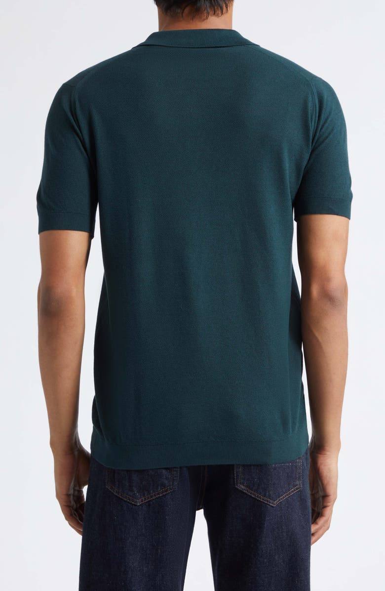 John Smedley Roth Solid Sweater Polo, Alternate, color, Rainforest