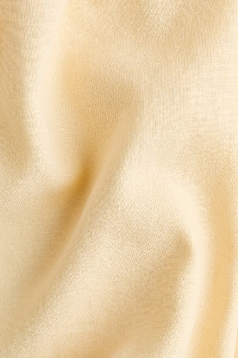 Oversized Linen-blend Shirt, Alternate, color, Light yellow