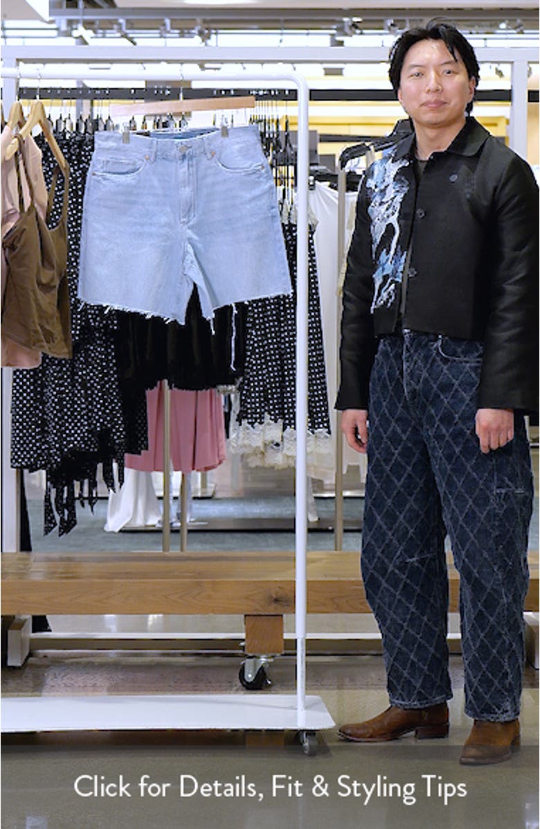 The Warren Raw Hem Denim Shorts, sales video thumbnail