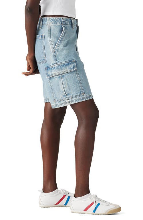 Levi's® Mid Rise Baggy Denim Cargo Shorts In Too Clean