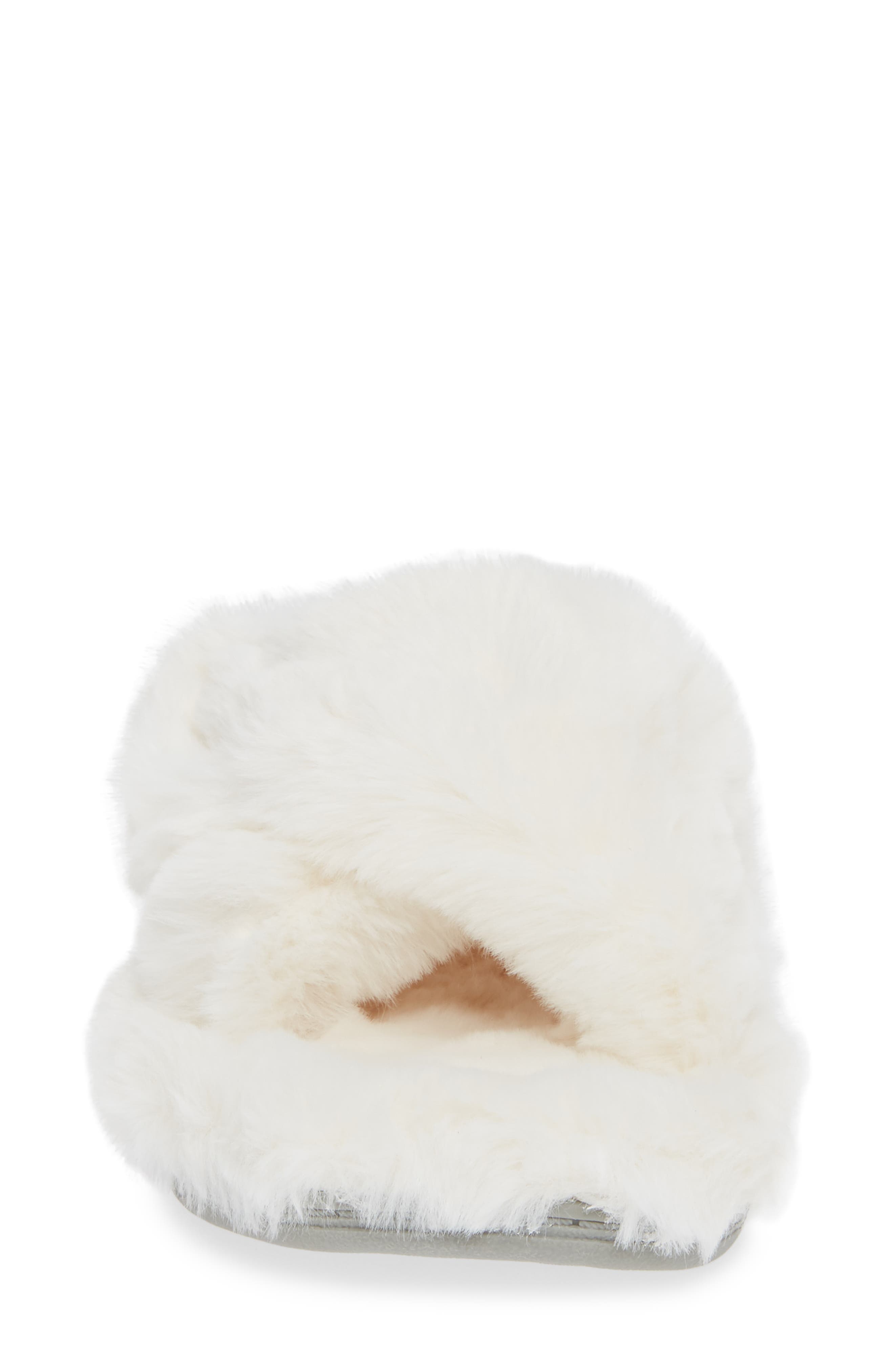 Relax Plush Slipper, Alternate, color, IVORY