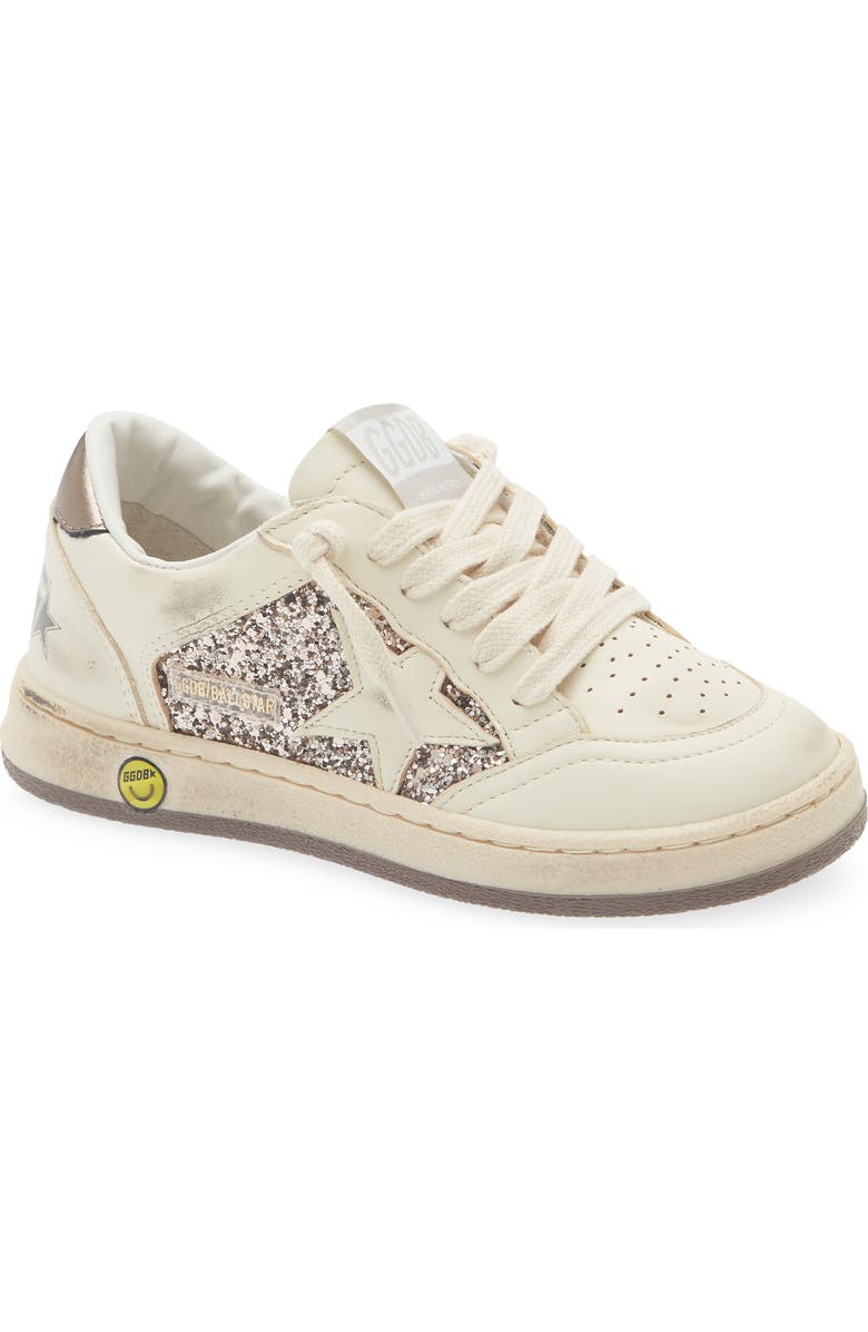 Golden Goose Kids' Ball Star Sneaker, Main, color, Taupe/ White