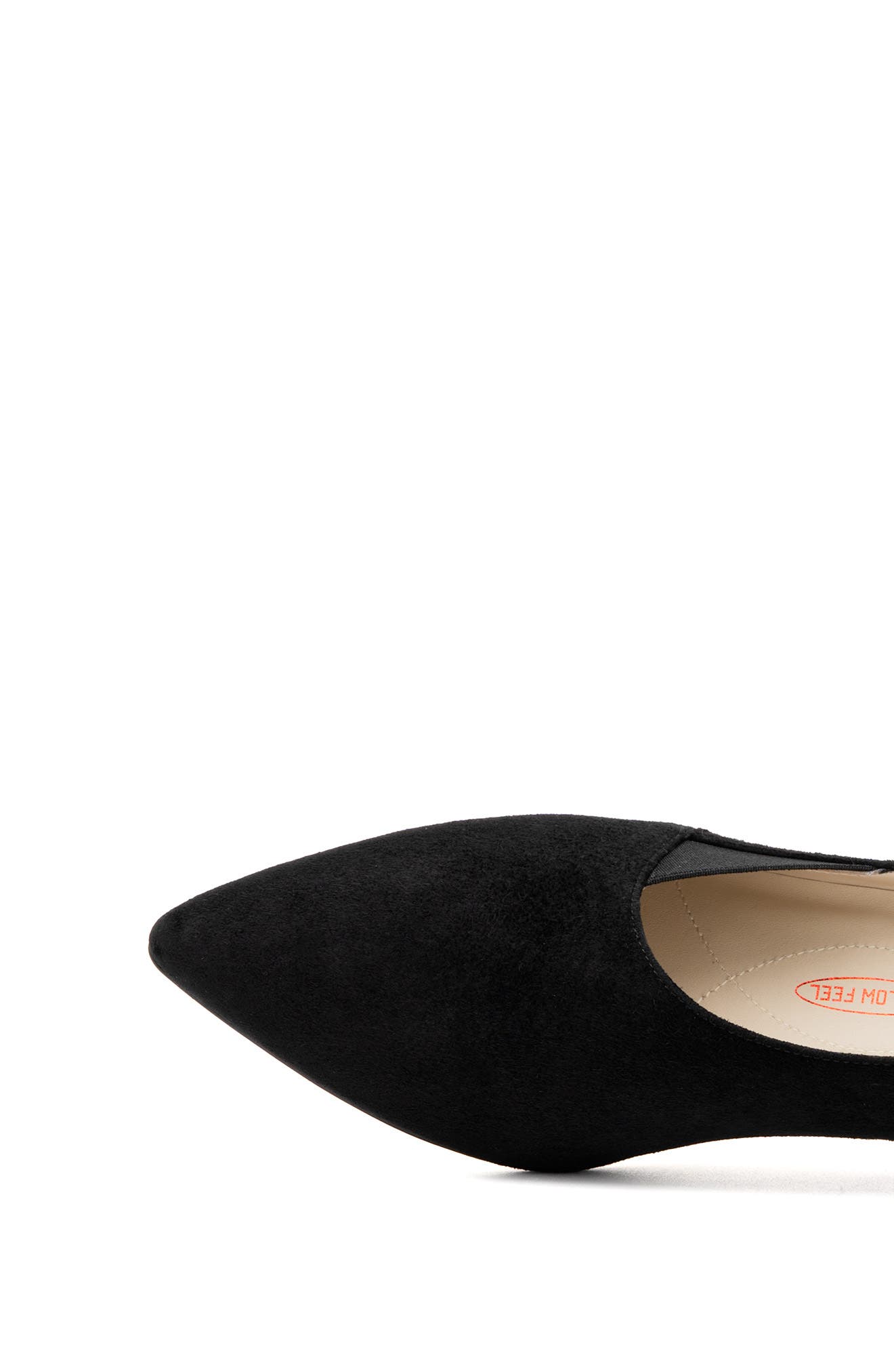 Amalfi by Rangoni Ammit Pointed Toe Kitten Heel Pump, Alternate, color, Black Cashmere