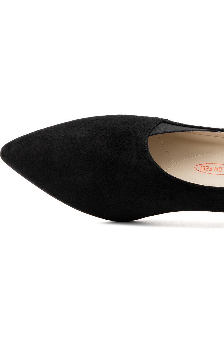 Amalfi by Rangoni Ammit Pointed Toe Kitten Heel Pump, Alternate, color, Black Cashmere