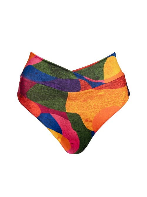 Kitty And Vibe High Hip Crossover Bikini Bottom With Full Coverage