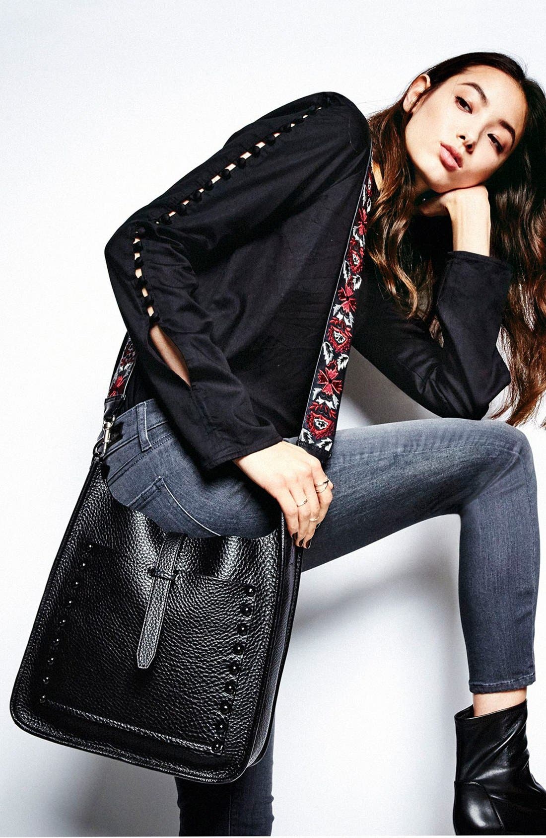 Rebecca Minkoff Unlined Feed Bag, Alternate, color, 