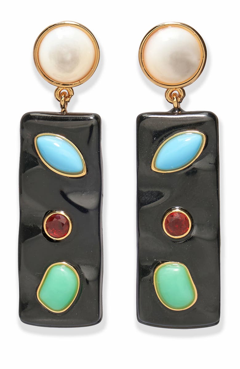 Lizzie Fortunato Tessera Drop Earrings, Main, color,