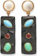 Lizzie Fortunato Tessera Drop Earrings