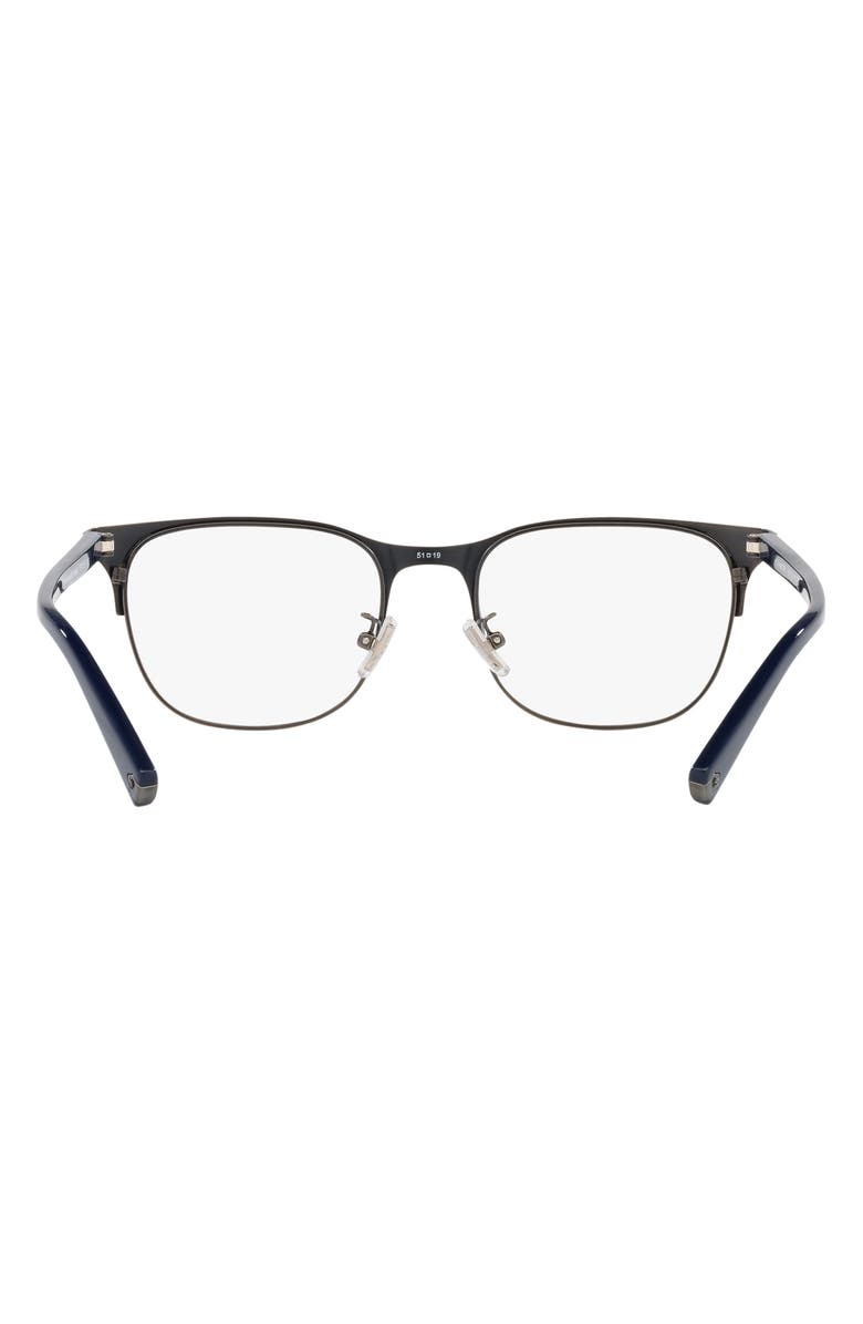 COACH 51mm Round Optical Glasses, Alternate, color, 