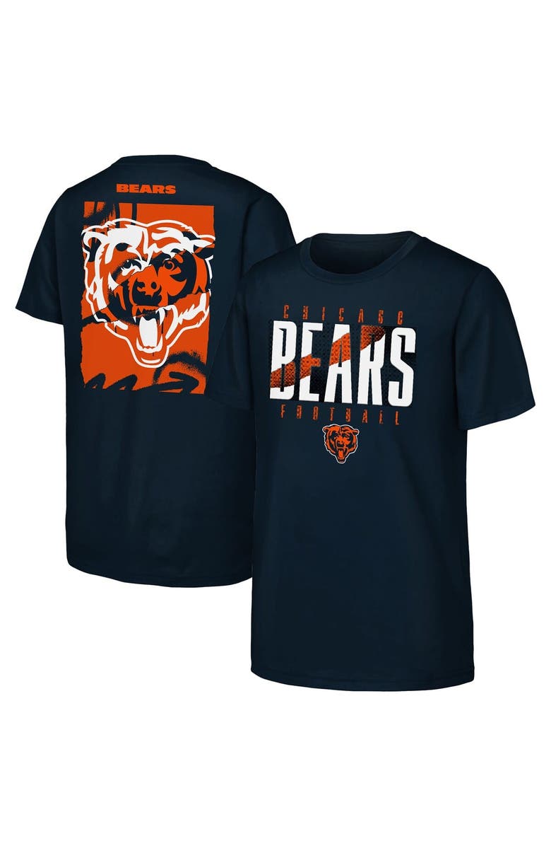 Outerstuff Youth Outerstuff Navy Chicago Bears Posterize T-Shirt, Main, color, 