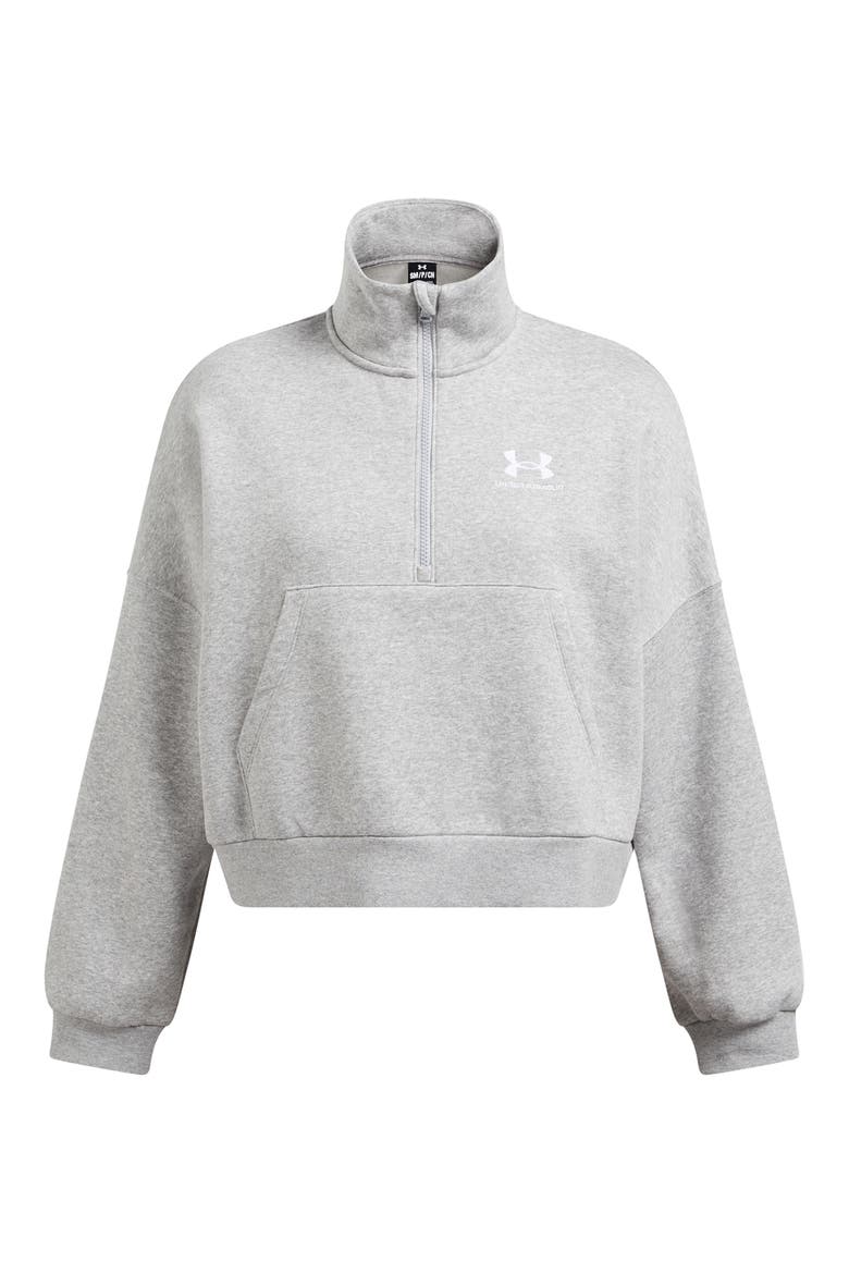 Icon Fleece Half Zip PUllover, Alternate, color, GRY