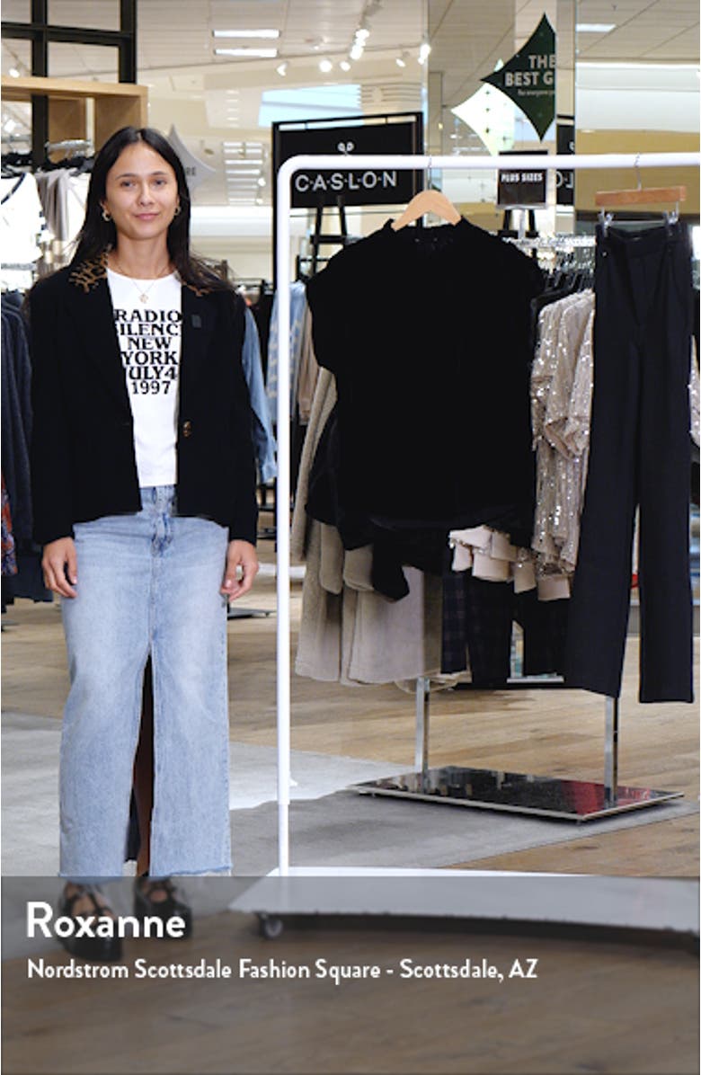 Extended Sleeve Velvet Top, sales video thumbnail