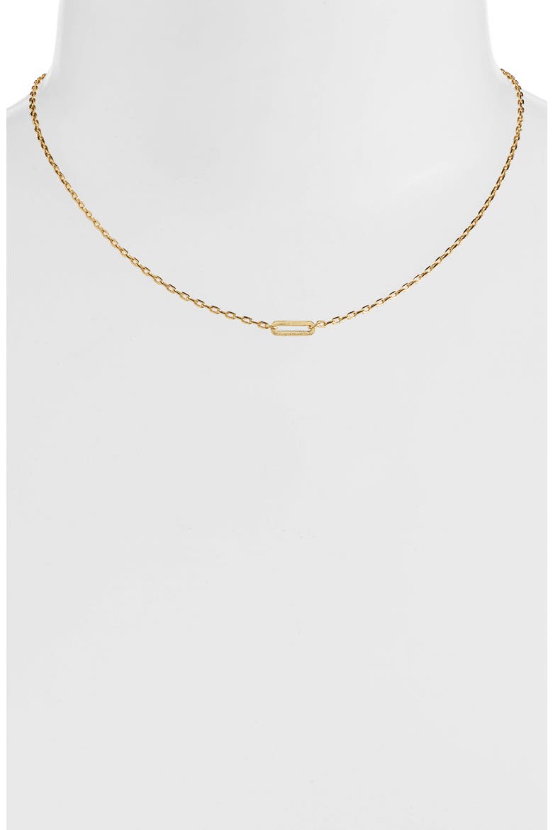 Parker Link Charm Necklace, Alternate, color, GOLD