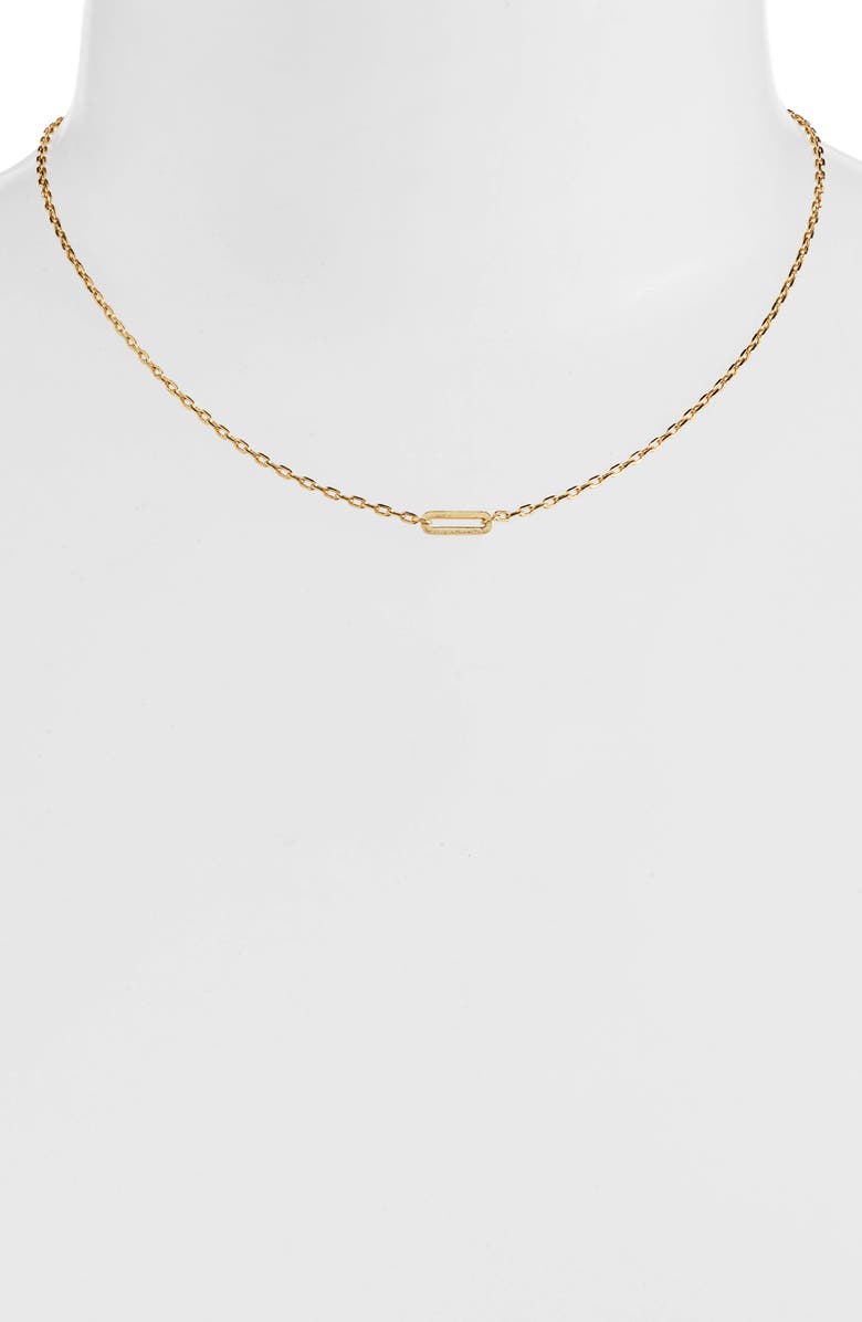 gorjana Parker Link Charm Necklace, Alternate, color,