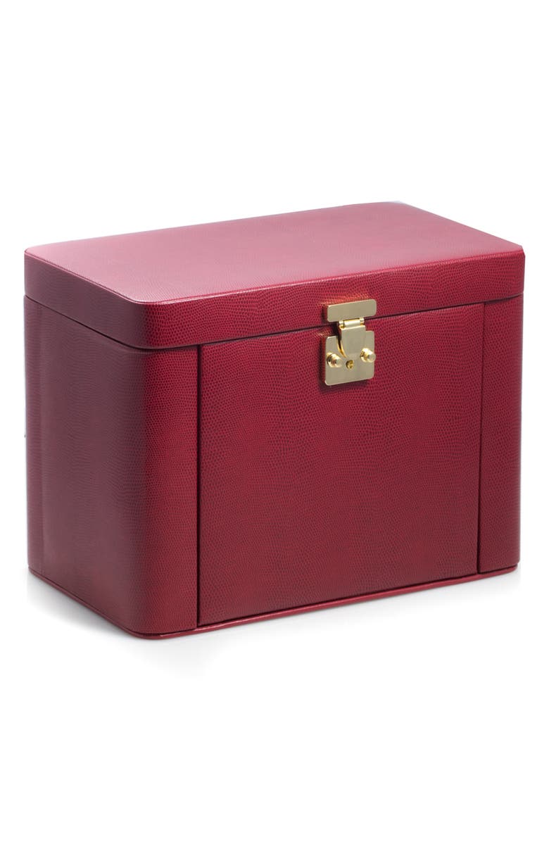 Bey-Berk Jewelry Case, Main, color, Red