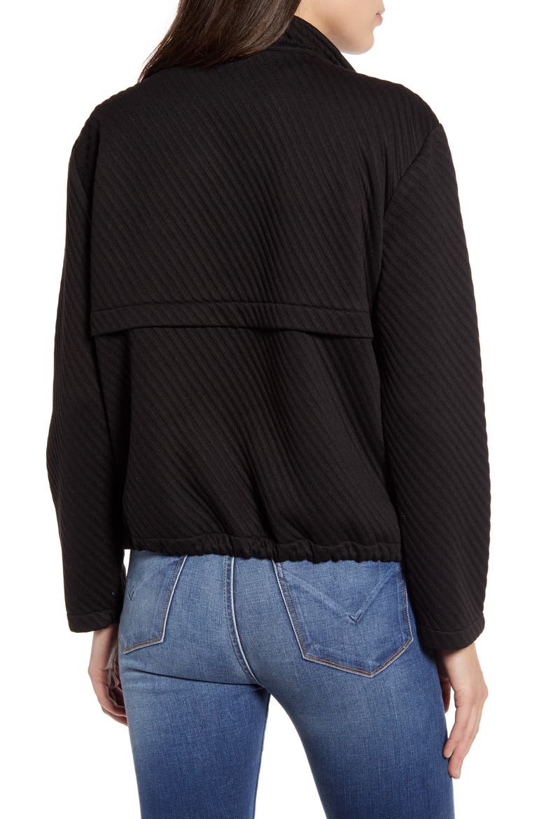 BB Dakota Day by Day Knit Jacket, Alternate, color, BLACK