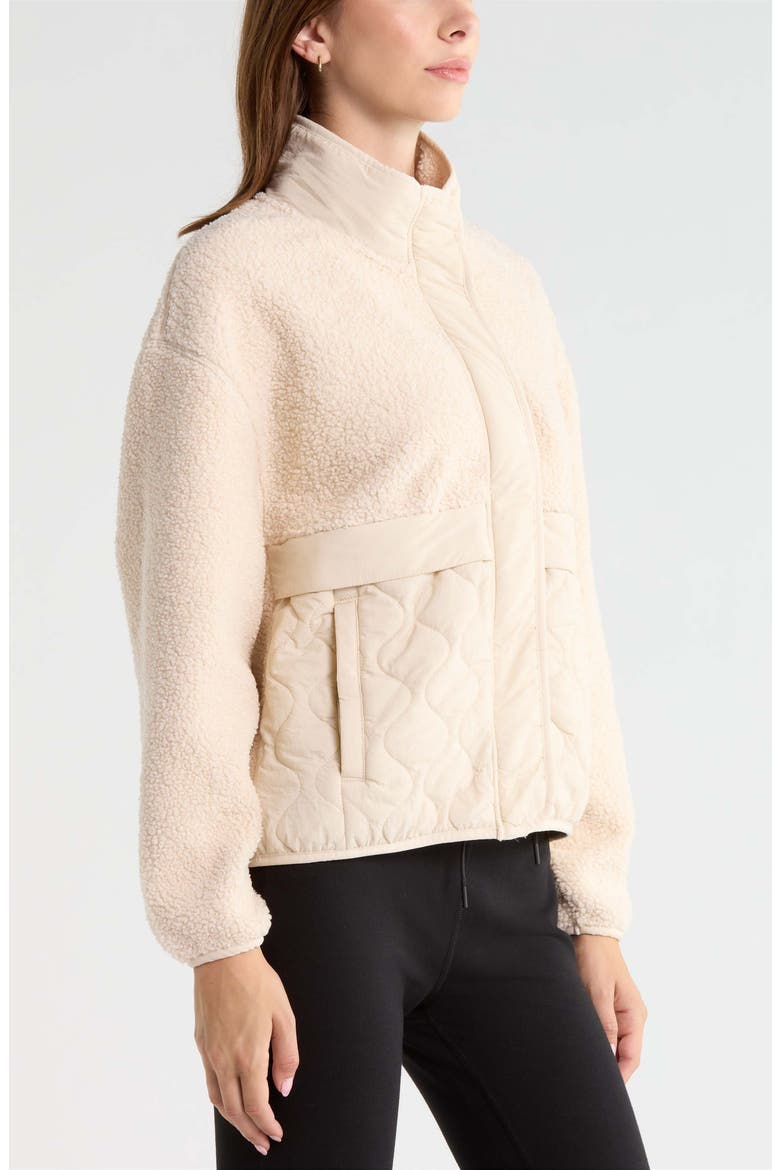 Scenic Mixed Media Jacket, Alternate, color, BEIGE SEASHORE