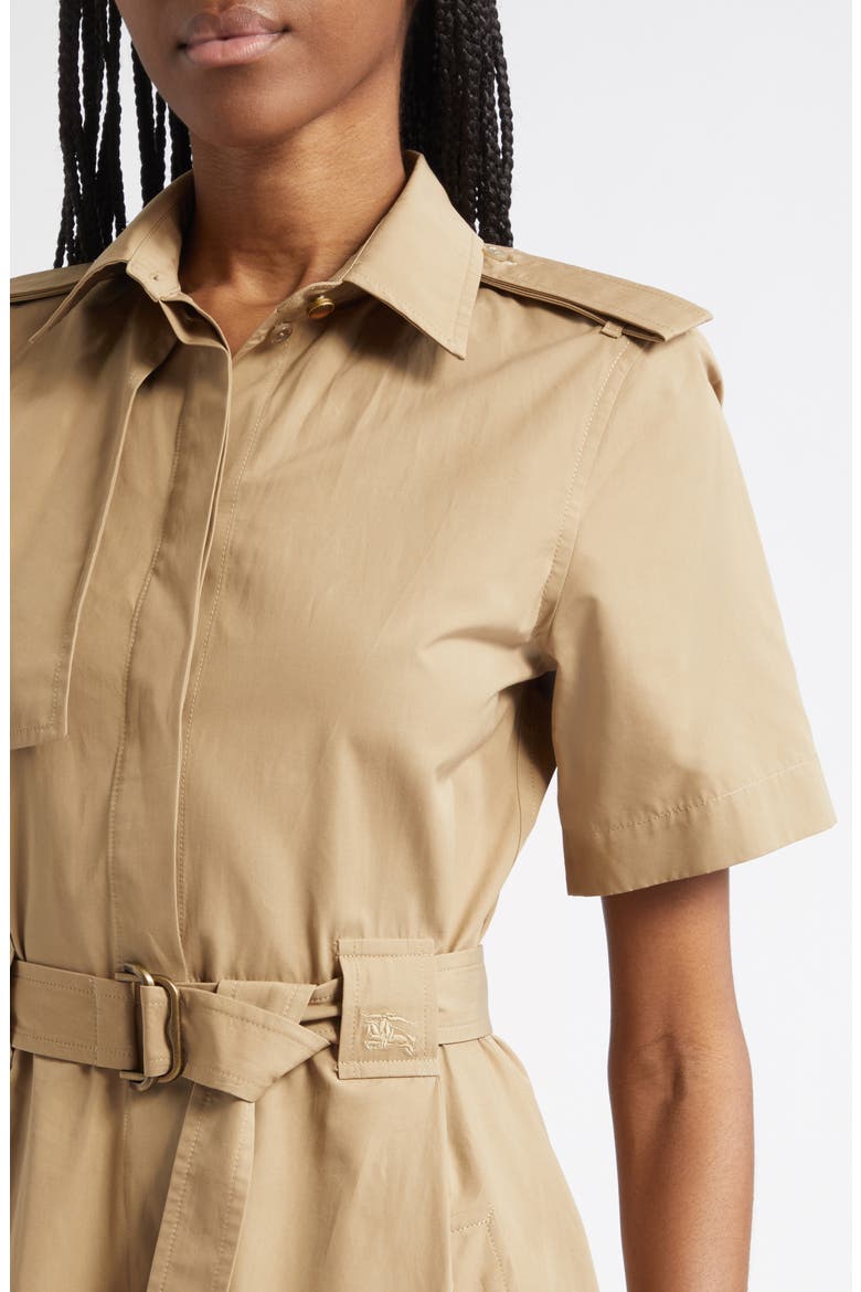 Tanya Belted Cotton Poplin Midi Shirtdress, Alternate, color, PUDDLE