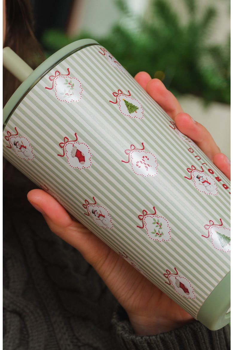 Everyday 20-Ounce Tumbler, Alternate, color, DECK THE HALLS