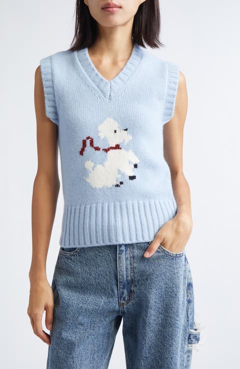 Gender Inclusive Topher Poodle Wool Sweater Vest