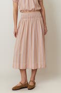 Marine Layer Bea Seersucker Midi Skirt