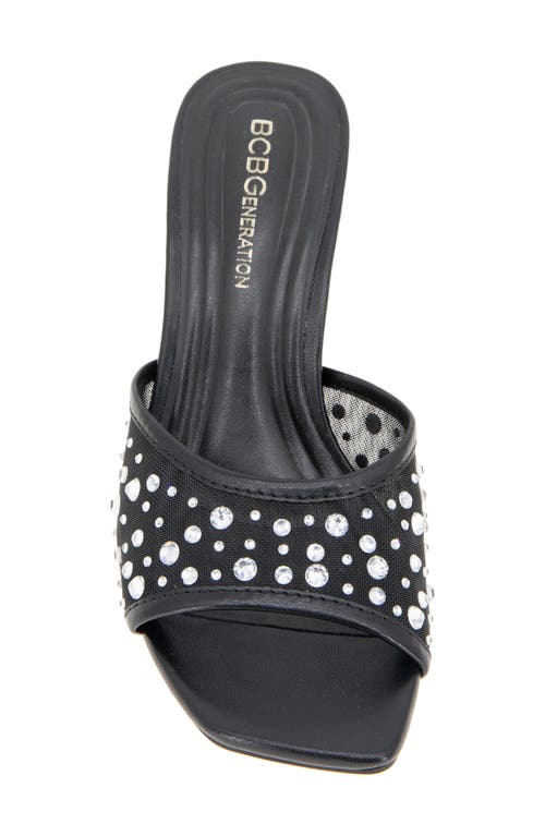 Bcbgeneration Ryia Studded Slide Sandal In Black