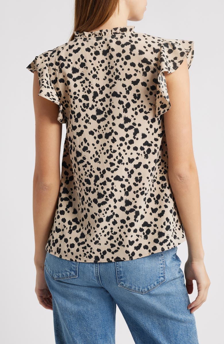 Friends Like These Ruffle Sleeve Top, Alternate, color, Cream