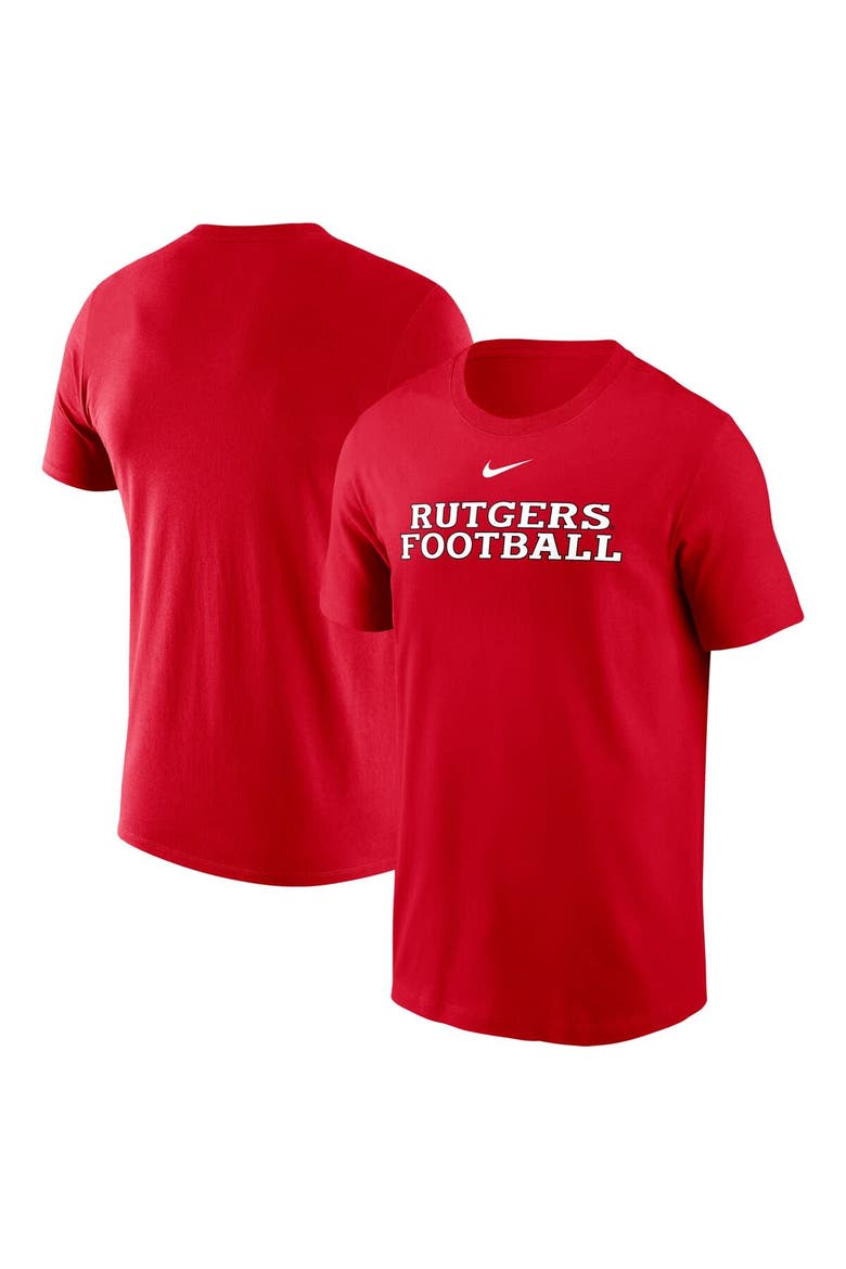 Men's Nike Scarlet Rutgers Scarlet Knights Football Performance T-Shirt, Alternate, color, Scarlet