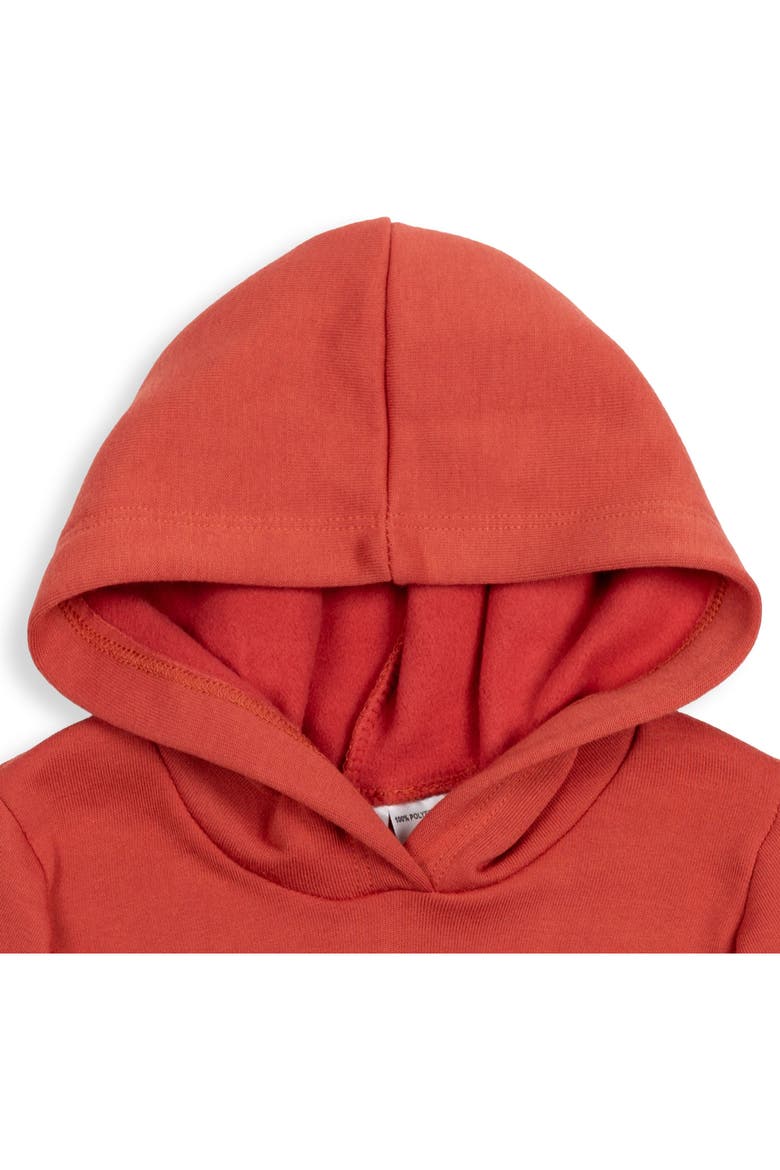 Minnie Mouse Fleece Hooded Sweatshirt, Alternate, color, Red Minnie Mouse