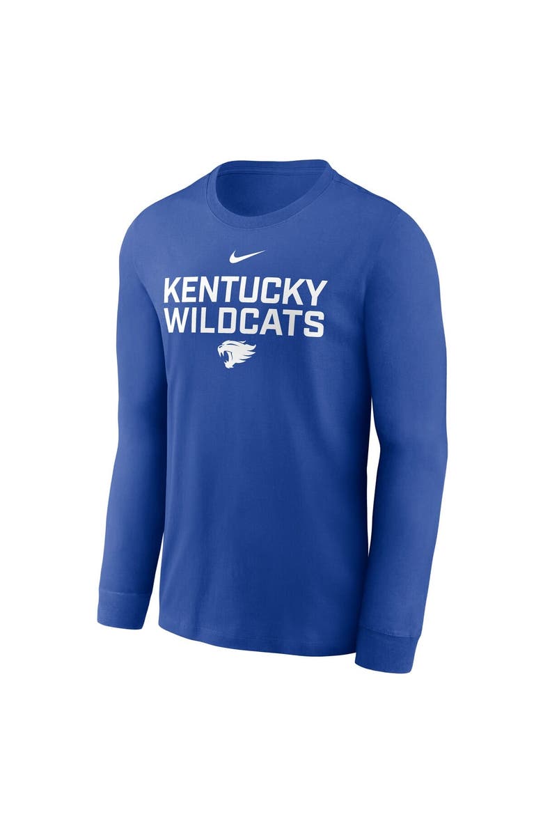 Nike Men's Nike Royal Kentucky Wildcats 2025 Sideline Performance Long Sleeve T-Shirt, Alternate, color, Royal