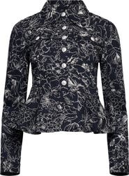 Cinq à Sept Garden Doodle Lainy Jacket