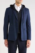 John Varvatos Plaid Wool Blend Sport Coat