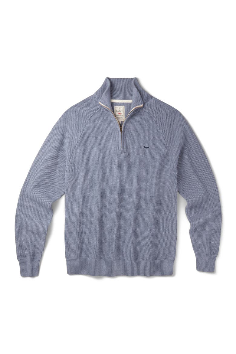 Owmby Long Sleeve Zip Neck Jumper, Alternate, color, Pale Bliue