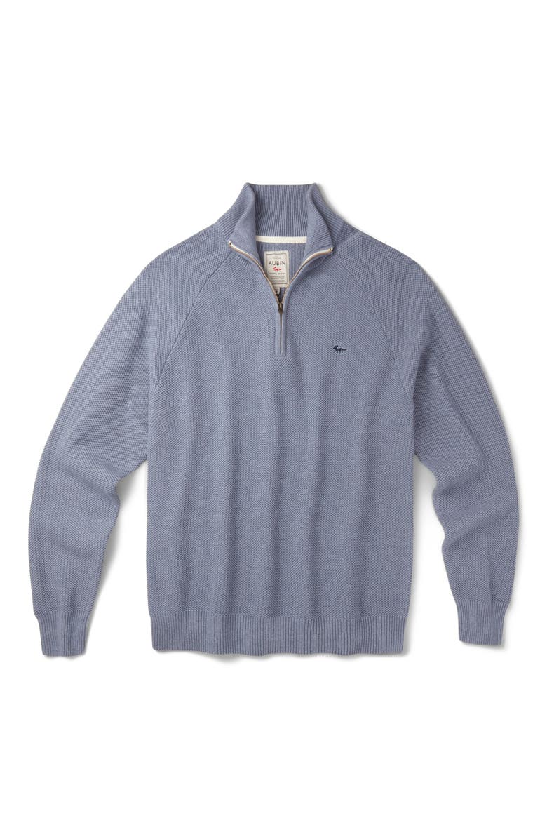 Aubin Owmby Long Sleeve Zip Neck Jumper, Alternate, color, Pale Bliue