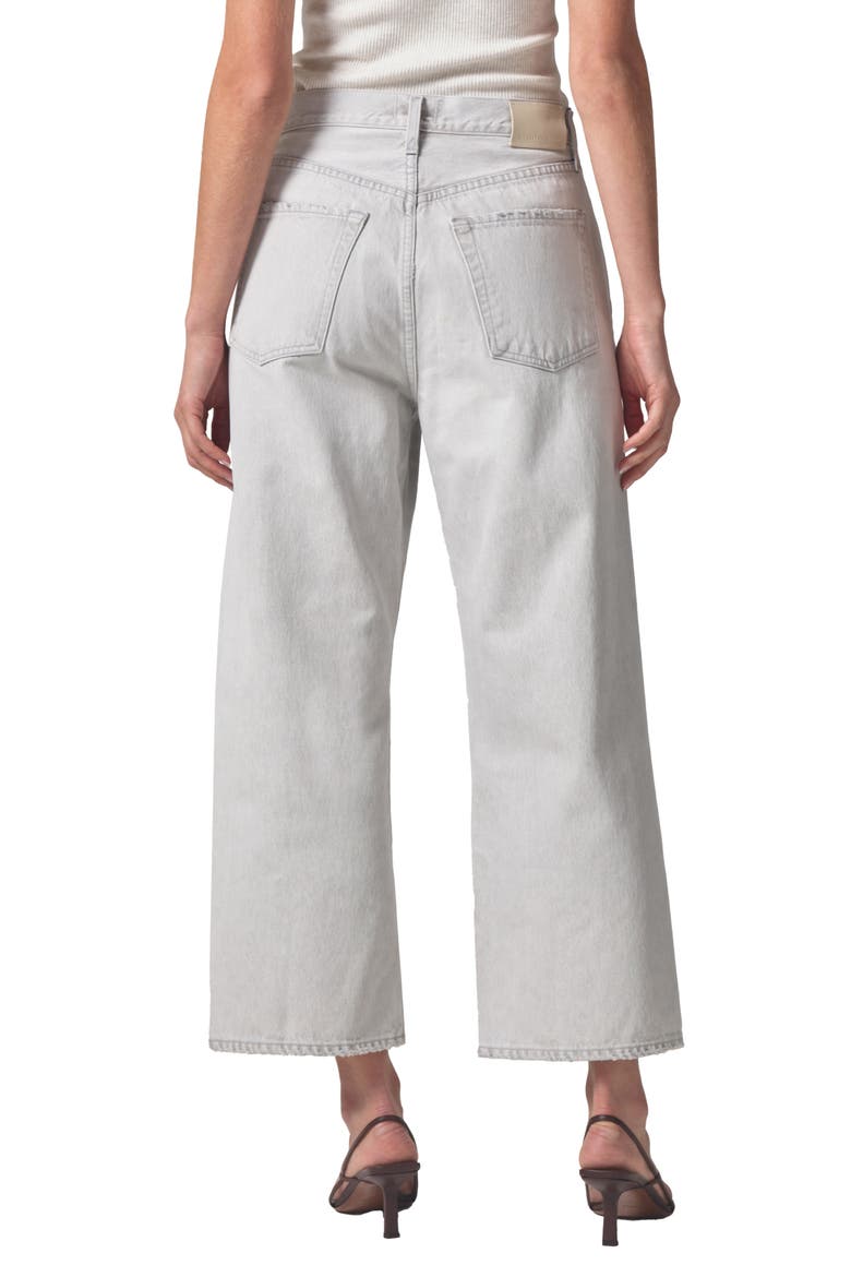 Gaucho High Waist Wide Leg Organic Cotton Jeans, Alternate, color, COMET