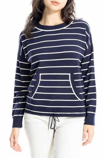 MAX STUDIO Drawstring Hem Pullover Sweater