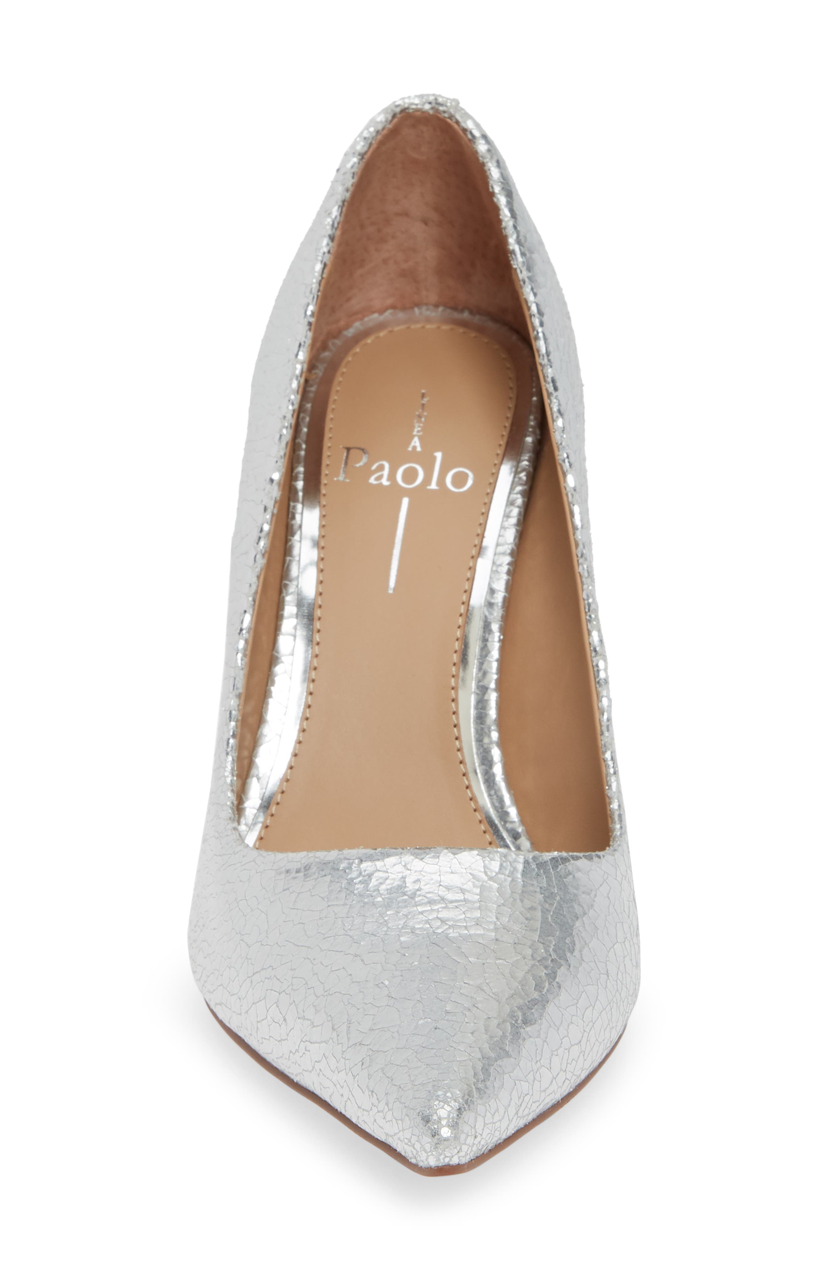 Payton Pointy Toe Pump, Alternate, color, SILVER CRACKLE LEATHER