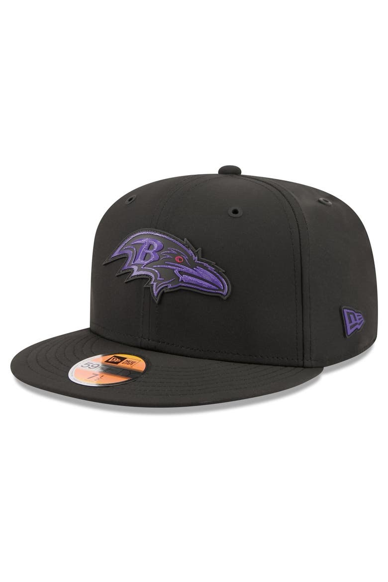 Men's New Era Black Baltimore Ravens 2026 Sideline 59FIFTY Fitted Hat, Main, color, Black