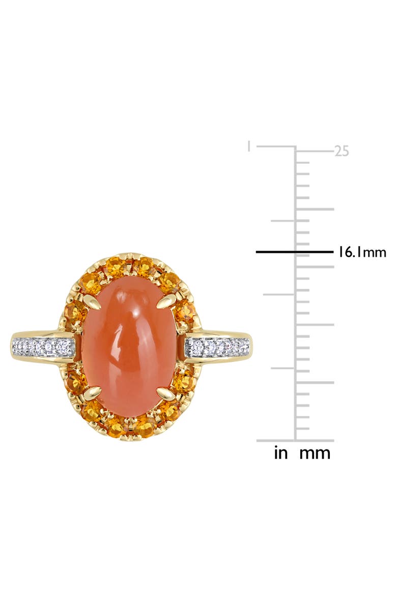 Julianna B. Moonstone Citrine & Diamond Ring 14k, Alternate, color, Moonstone