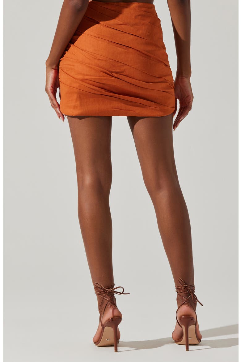 Daya Body-Con Miniskirt, Alternate, color, BRNT ORANG