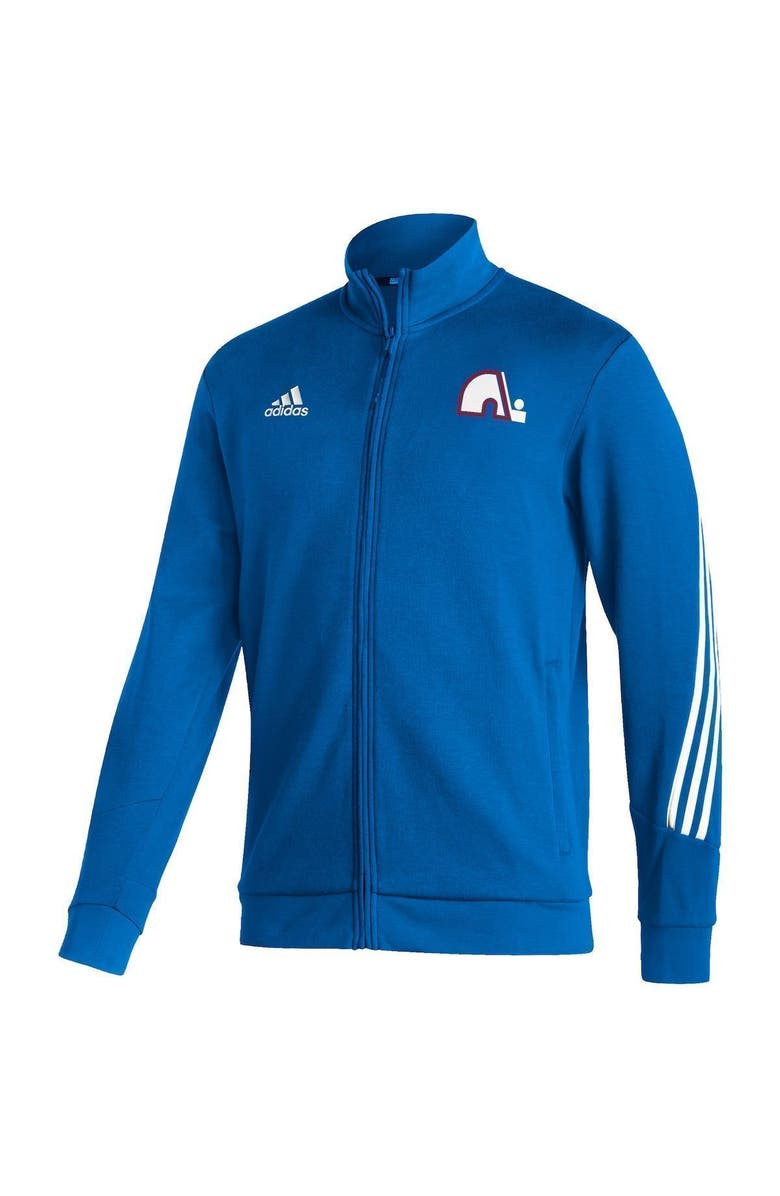 adidas Men's adidas Blue Quebec Nordiques Team Classics Full-Zip Track Jacket, Alternate, color, 